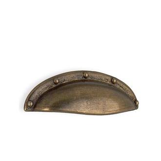 Smedbo B570 3 1/2 in. Cup Pull in Antique Brass from the Classic Collection
